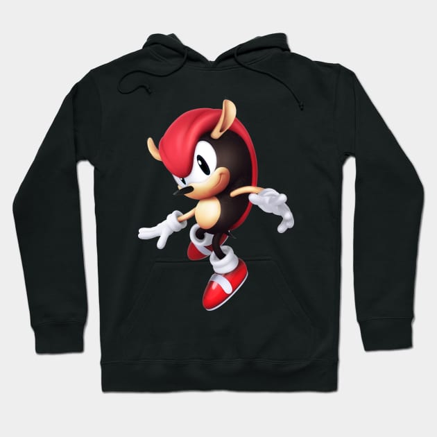 black red sonic Hoodie by BERKAHR100